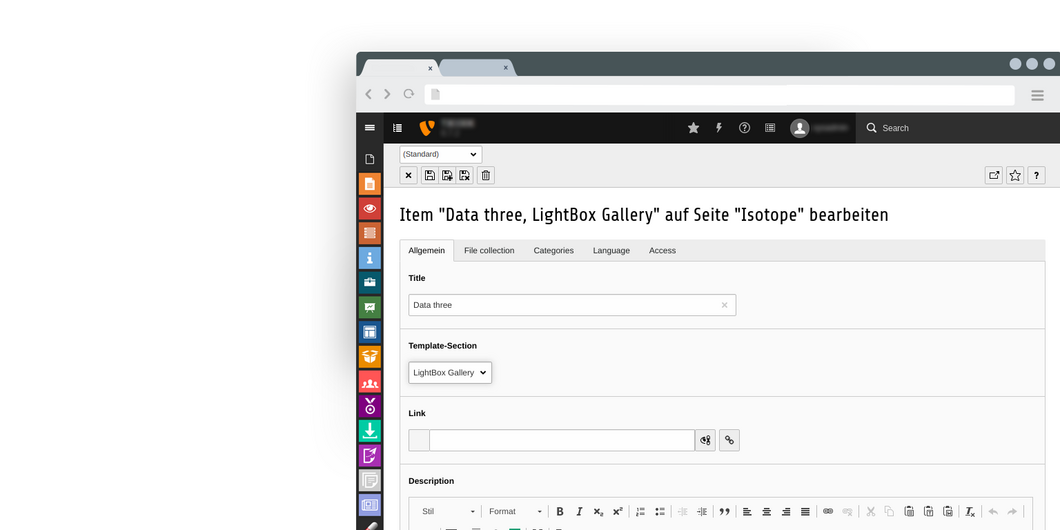 Isotope Lightbox Galerie Grundeinstellungen Isotope Lightbox Galerie Grundeinstellungen