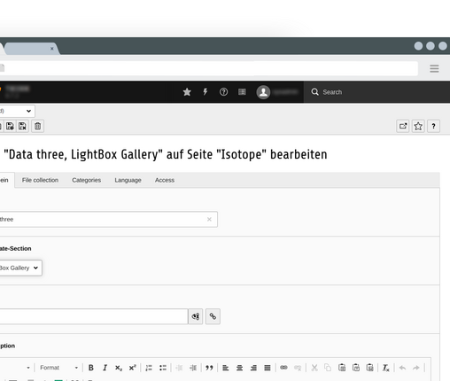 Isotope Lightbox Galerie Grundeinstellungen Isotope Lightbox Galerie Grundeinstellungen