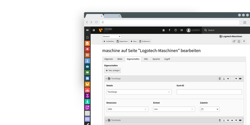 Logotech Extension Eigenschaften Logotech Extension Eigenschaften