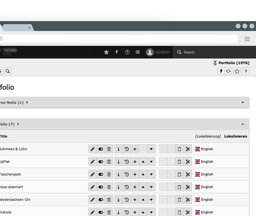 Portfolios Overview Screenshot portfolios overview