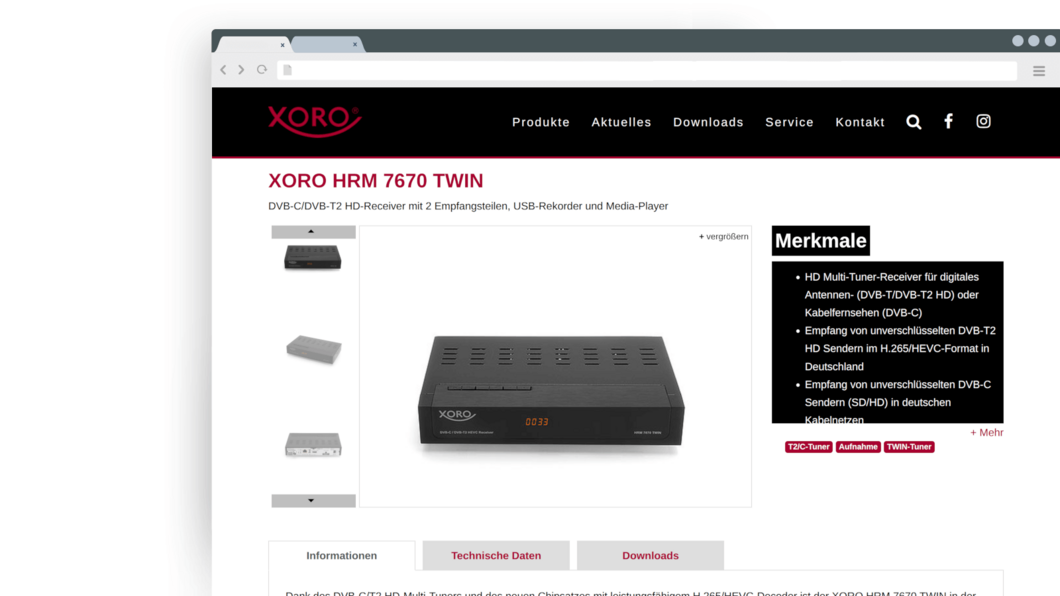 Product view Product view - Xoro Electronic