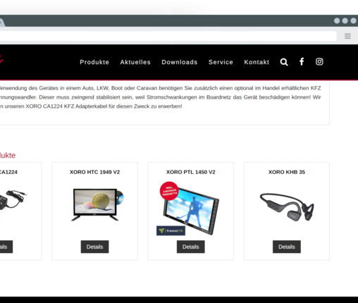 Related products view Related products view - Xoro Electronic