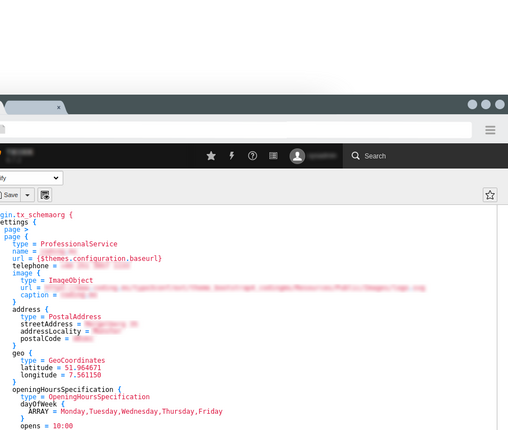 Structured page data Structured page data