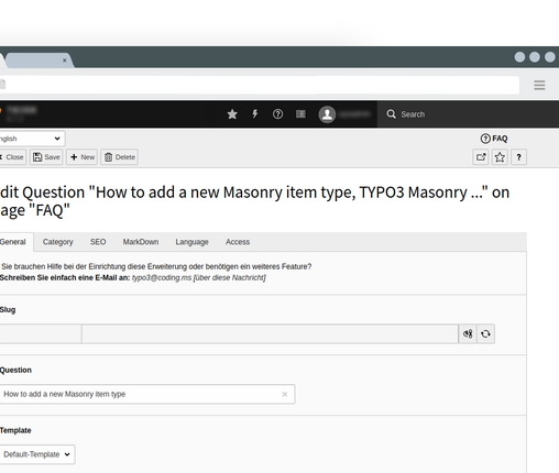TYPO3 Questions Extension edit TYPO3 Questions edit