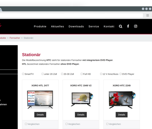 Product list view Product list view - Xoro Electronic