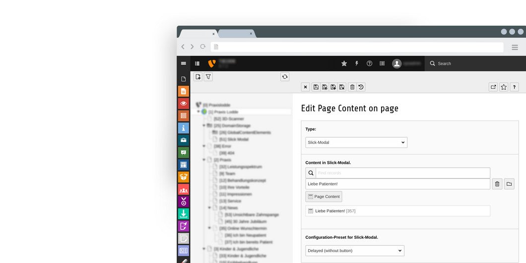 Slick Modal basic settings