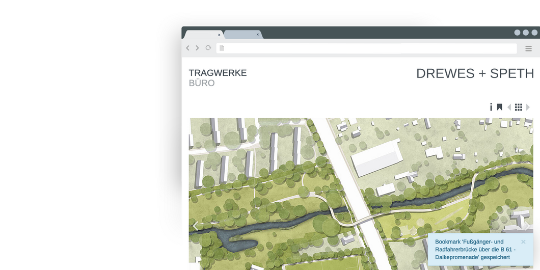 Bookmark Function TYPO3 Portfolios Extension Bookmark-function