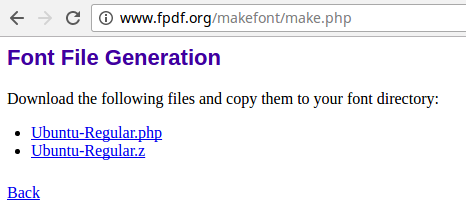 Fluid-FPDF Font-Converting Result